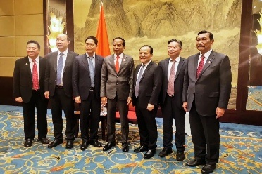 印尼总统佐科会见中国尊龙z6官网总裁张毓强